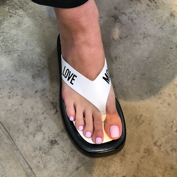 Love Moschino Shoes - LOVE MOSCHINO 🇮🇹 WOMENS BLACK SOFT LEATHER COMFORT SANDALS